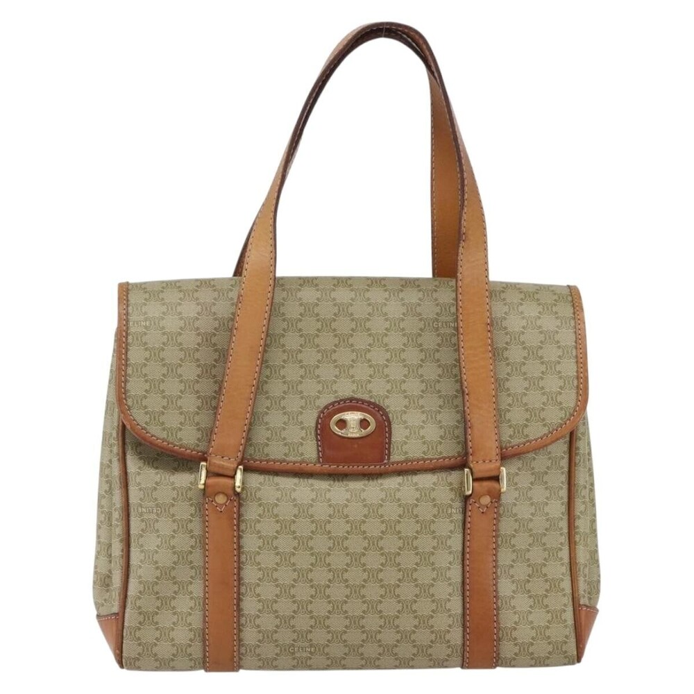 Celine Vintage Macadam Canvas and Leather